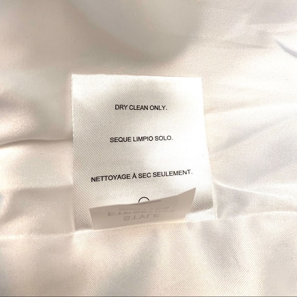 NEW Ellen Tracy Petite Ivory Off White Flounce Hem Peplum Midi Pencil Skirt 8P - Picture 11 of 11